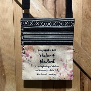 Inspirational Floral Crossbody Bag